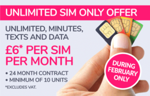 Unlimited SIM Only Offer for Domiciliary Care Operators